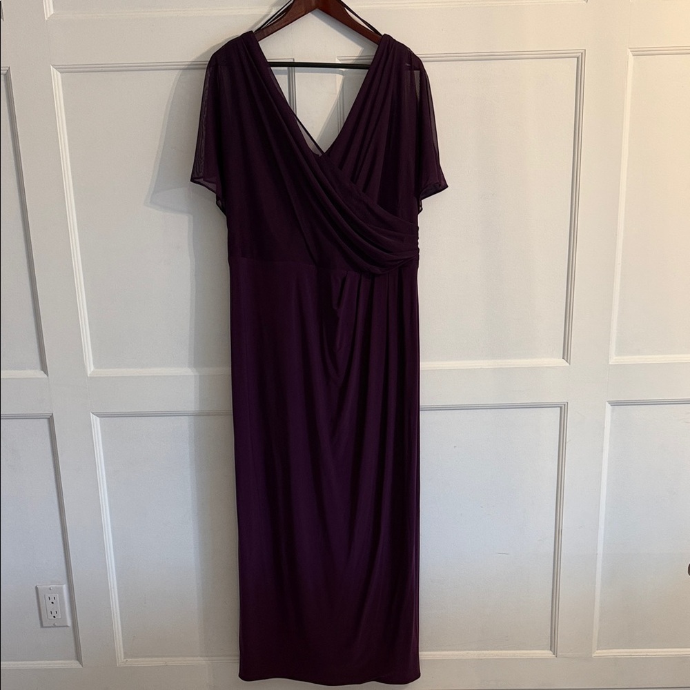 Betsy & Adam Deep Purple Dress
